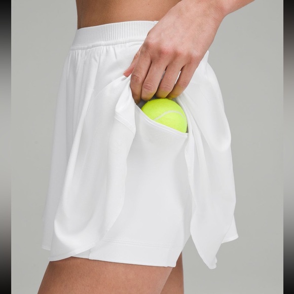 New with tags Lululemon Narrow waistband tennis skirt, White, size 4. - Picture 14 of 15